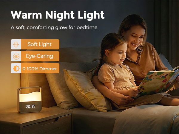 Warm Night Light, a soft comfortinh glow for bedtime