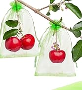 6x8 Inch Fruit Protection Bags, Fruit Cover Mesh Bags with Drawstring Fruit Tree Net...