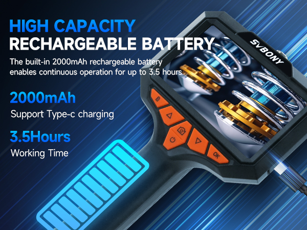 snake camera with light