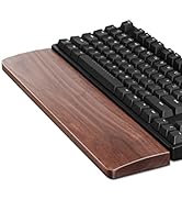 Meatanty Wooden Keyboard Wrist Rest,Ergonomic TKL Gaming Walnut Mechanical Keyboard Wrist Pad,Har...