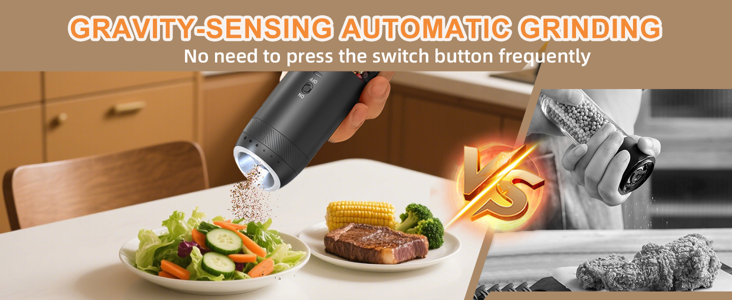 GRAVITY SENSING MAKES IT CONVENIENT TO USE