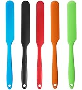 5 Pcs Silicone Jar Spatulas,Sourdough Spatula with Long Handle,Cake Cream Butter Spatulas(5 Pcs)