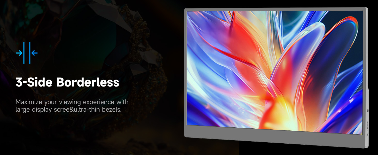 AYY Portable Monitor for Laptop 15.6 Inch FHD 1080P