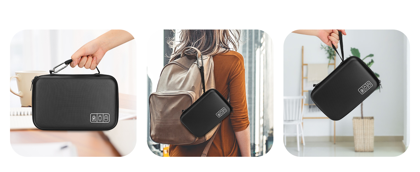 ProCase Hard Travel Electronic Organizer Case