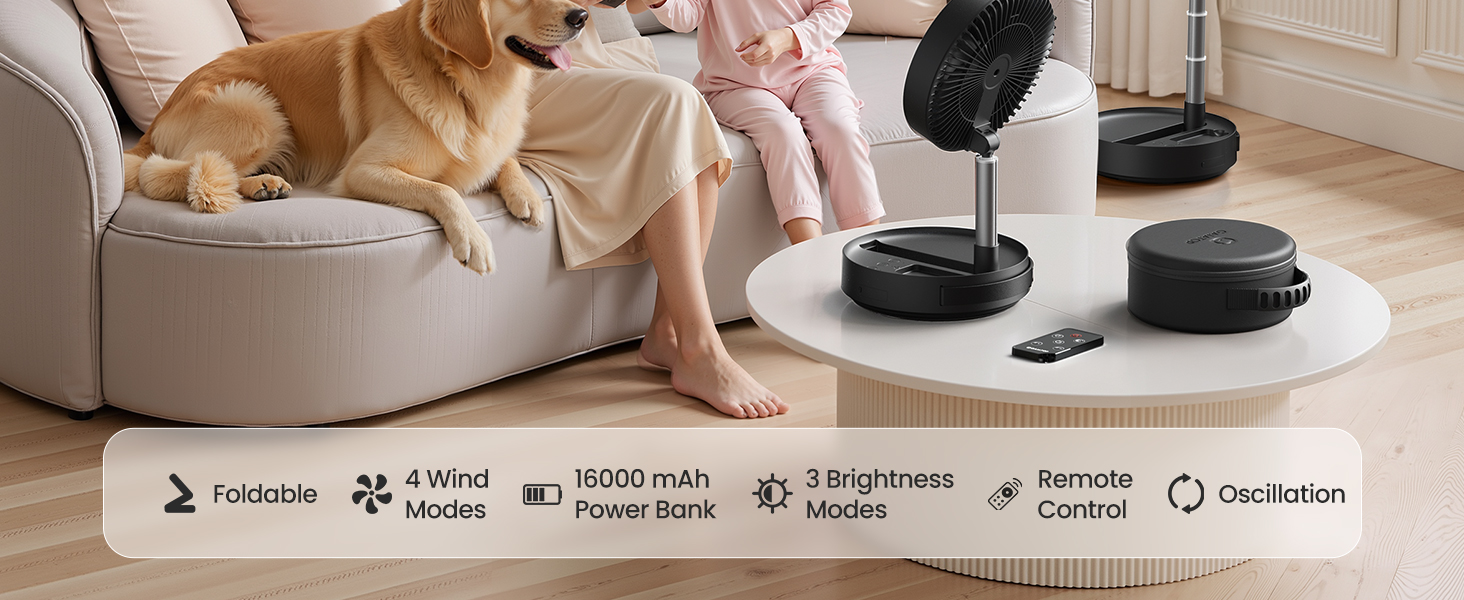 oscillating fan battery operated fan camping fan standing fan floor fan fan portable rechargeable