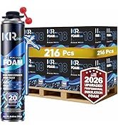 Spray Foam Insulation 216 Pcs Expanding Sealant, Closed Cell High Density Spray Foam for Heat Aco...