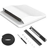 RVSNAIL 14 Inch Universal RV Roof Vent for Trailer, Camper, Motorhome - Durable RV Vent Covers fo...