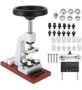 Bench Watch Case Opener,Watch Case Opener, 5700 Bench Wristwatch Back Opener with 6 Dies Accessor...