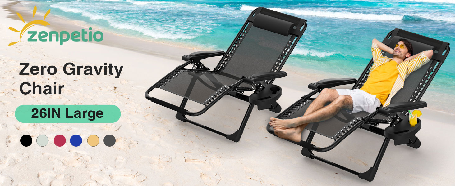 zero gravity lounge chair outdoor recliner chair anti gravity chair for patio lawn outdoor camping