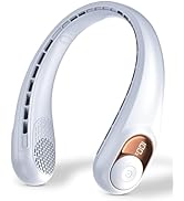 Neck Fan, Personal Fan with LED Display, USB-C Rechargeable, 5200mAh-Battery, 3-Speed Adjustment ...
