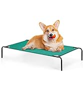 Raised Ped Bed Elevated Dog Bed for Small Medium Pets Indoor Outdoor Portable Dog Cot Waterproof ...