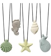 Chew Necklaces for Sensory Kids- Silicone Chewy Necklace for Autism, ADHD,SPD, Chewing, 5 Pack Au...