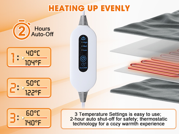 heating pad for neck and shoulders and back