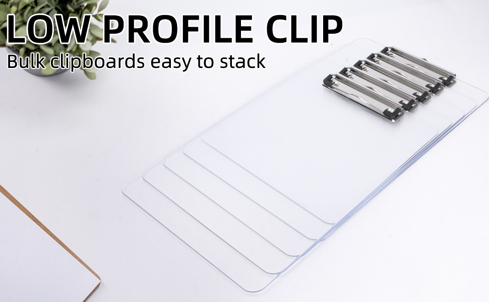 low profile clip clipboard