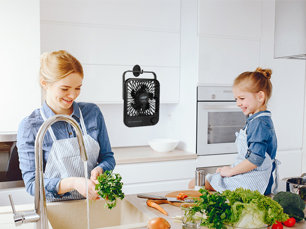 Small Desk Fan Quiet Battery Powered