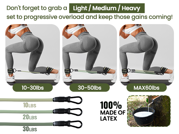 Ankle Resistance Bands with Cuffs