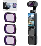 ULANZI PK-03 ND Filter Set Compatible with DJI OSMO Pocket 3-3 Pack ND16 ND64 ND256 Magnetic Filt...