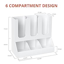 white coffee condiment organizer