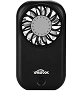 WHATOOK Handheld Mini Fan Powerful Small Personal Portable Speed Adjustable USB Rechargeable Eyel...