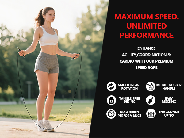 Speed rope jump rope