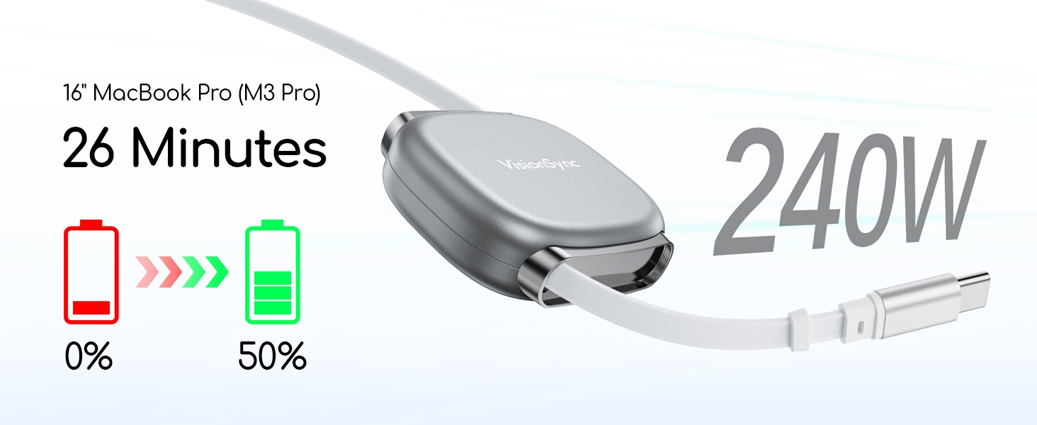 retractable usb c cable