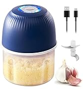 Mini Food Processor Cordless, 250ml Small Garlic Chopper 1 Cup, Battery USB Rechargeable Electric...