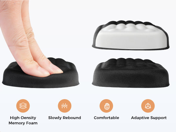 memory foam wrist rest for keyboard and mouse