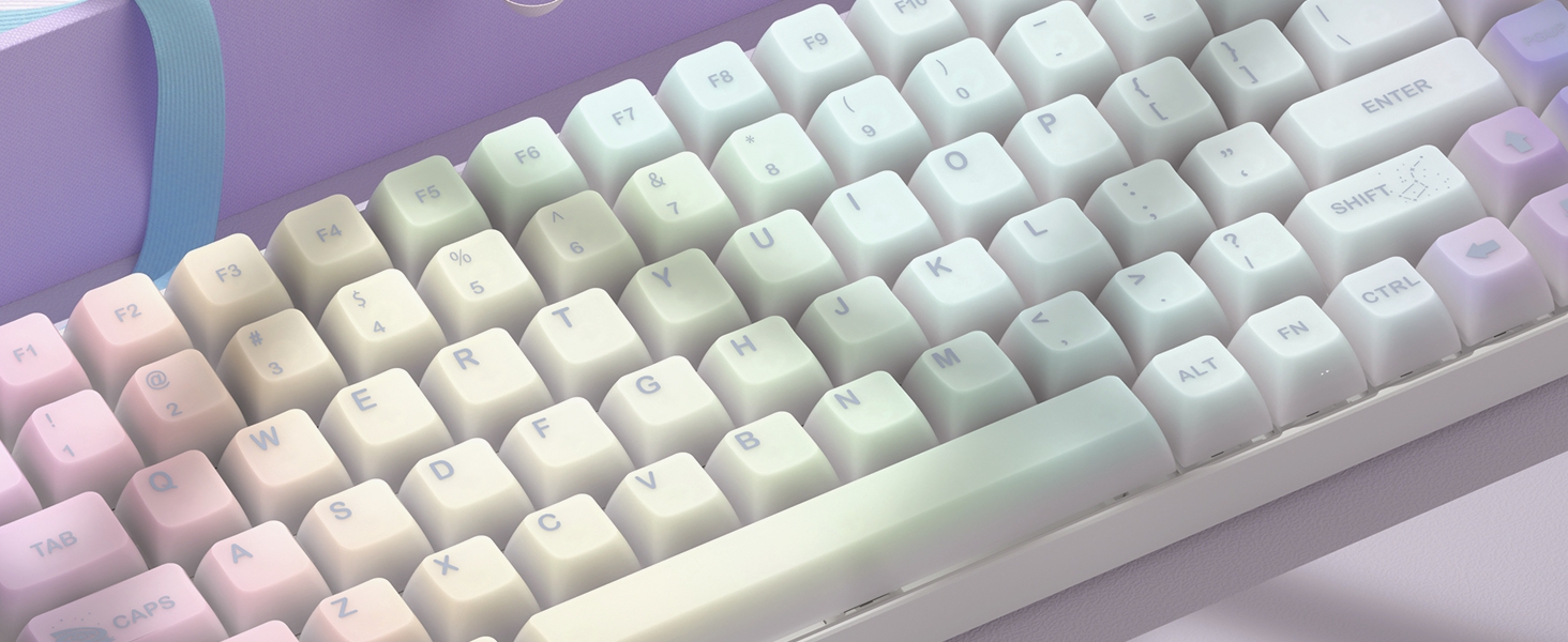 Keyboard Keycaps Jelly - Shine Through keycaps, Transparent Clear Key Cap