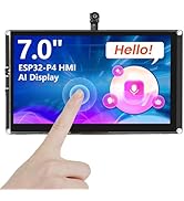 ELECROW ESP32 Display 1024x600, 7 Inch HMI ESP32 IPS Touch Screen with Camera, Support AI Speech ...