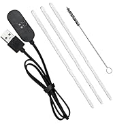 USB Charger Cable, Charging Dock Replacement Accessories Pipe Cleaners Hard Bristle and Black Bru...