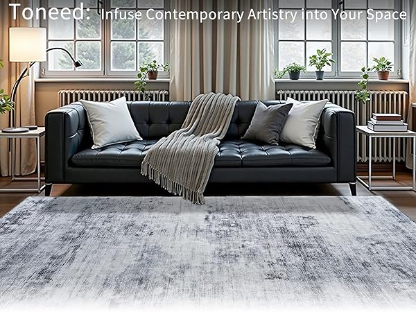 abstract area rug for living room