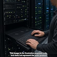 rackmount slide out shelf for keyboards