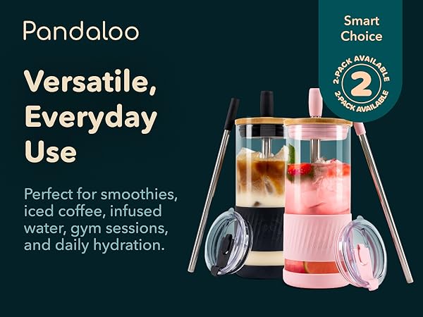 Pandaloo Glass Tumbler