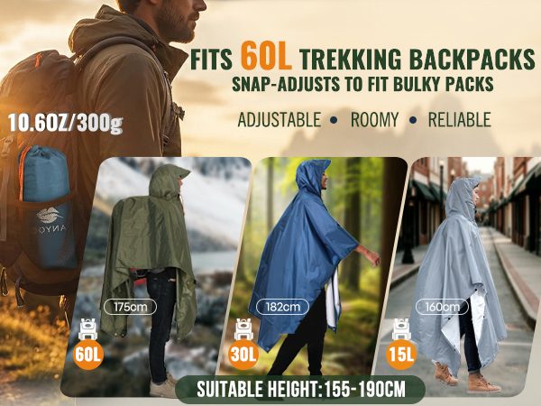 ponchos for hiking