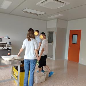European clients visit our cleanroom.