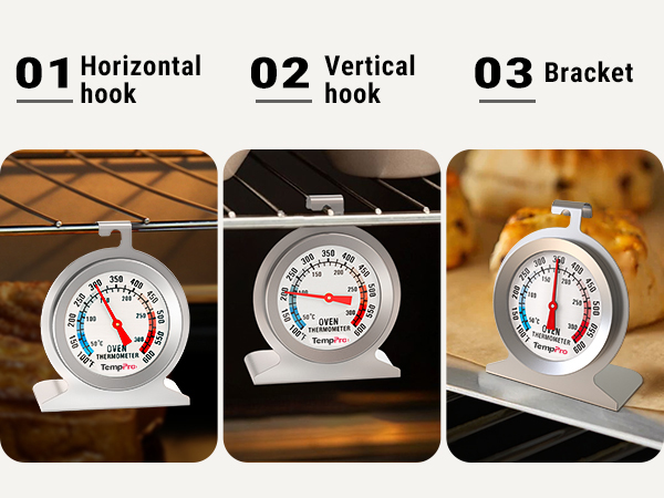 analog dial oven thermometers stainless steel hanging oven thermometer for inside oven