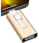 256GB USB Flash Drive for Phone and Pad, Photo Stick High Speed External USB Thumb Drives Photo S...