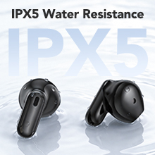 IPX5 Water Resistance