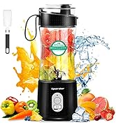 Spardar Portable Blender for Shakes and Smoothies with USB, 4000mAh Portable Blender 6pcs 3D Blad...