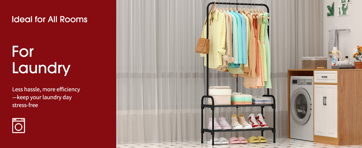 clothes rack shoe rack