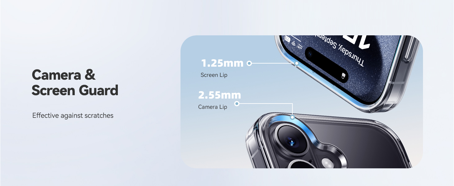 iPhone 17 Case Crystal Clear, Anti-Yellow, 15FT Military-Grade Drop Protection