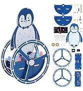 BANRIA DIY Penguin Soldering Kit, Wobbling Penguin Soldering Project with Motion-Activated RGB Li...