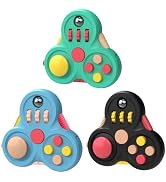 Yrissmiss Fidget Toys Adults,3Pcs Fidget Pad Fidgets,Autism Figette Cubes,Cool Fidget Clicker Con...
