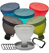 Hydra Cup [6 Pack] ProStand Funnel Set w/Stand for Filling Water Bottles, Shaker Bottles w/Protei...