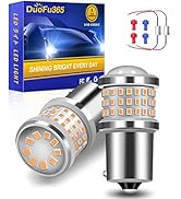 7507 BAU15S Led Bulb Amber,150 Degree AC/DC10-60V Led Blinker Bulbs Canbus Error Free with Resist...