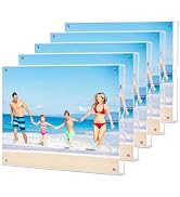 HOUSE DAY Acrylic Picture Frames 8.5x11, Lightweight Magnetic 8.5x11 Picture Frame for Wall and F...