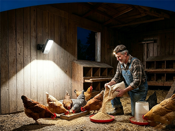 battery powered motion sensor light for shed