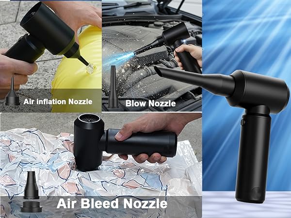 Vacuum Cleaner for Car 78000RPM Handheld Car Vacuum Cordless High Power 4-in-1 Air Blower Pump