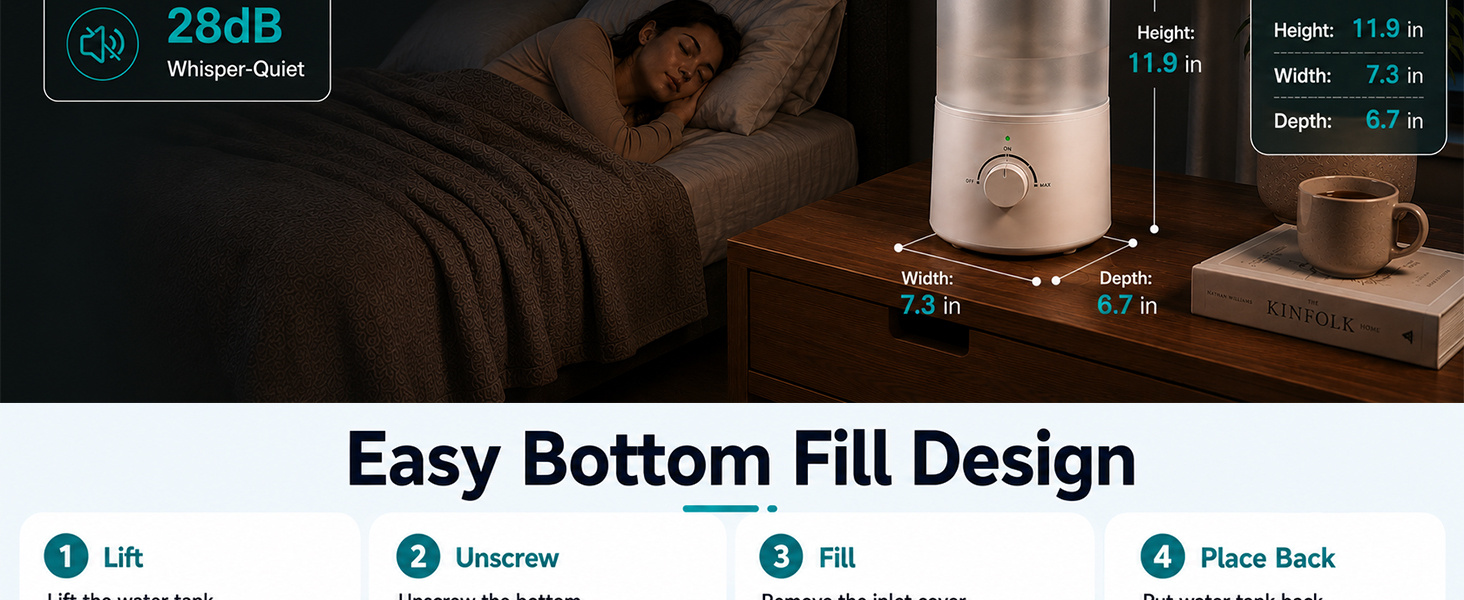cool mist humidifiers for bedroom