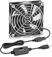 WDERAIR 92mm x 25mm DC 5V Brushless Case Cooling Fan Receiver Terrarium Box Aquarium Equipment Ca...